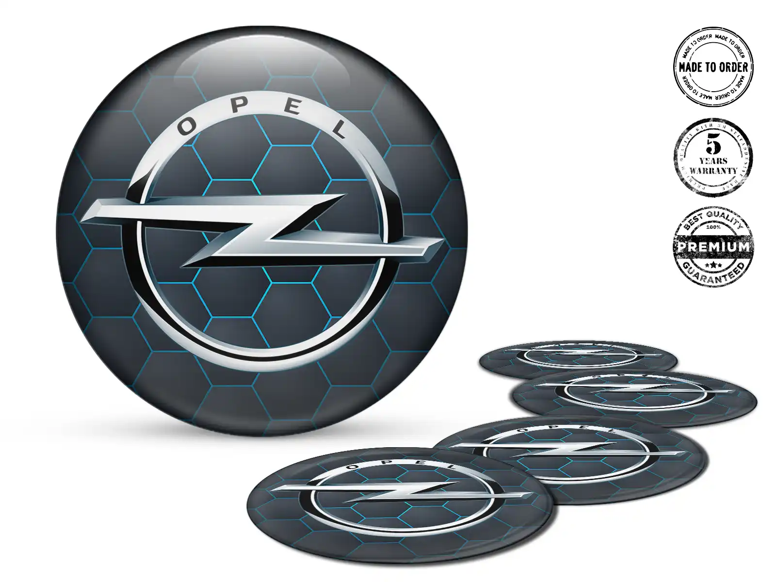 Opel Pegatina de Tapacubos Edición Estilo de Cúpula Estilo